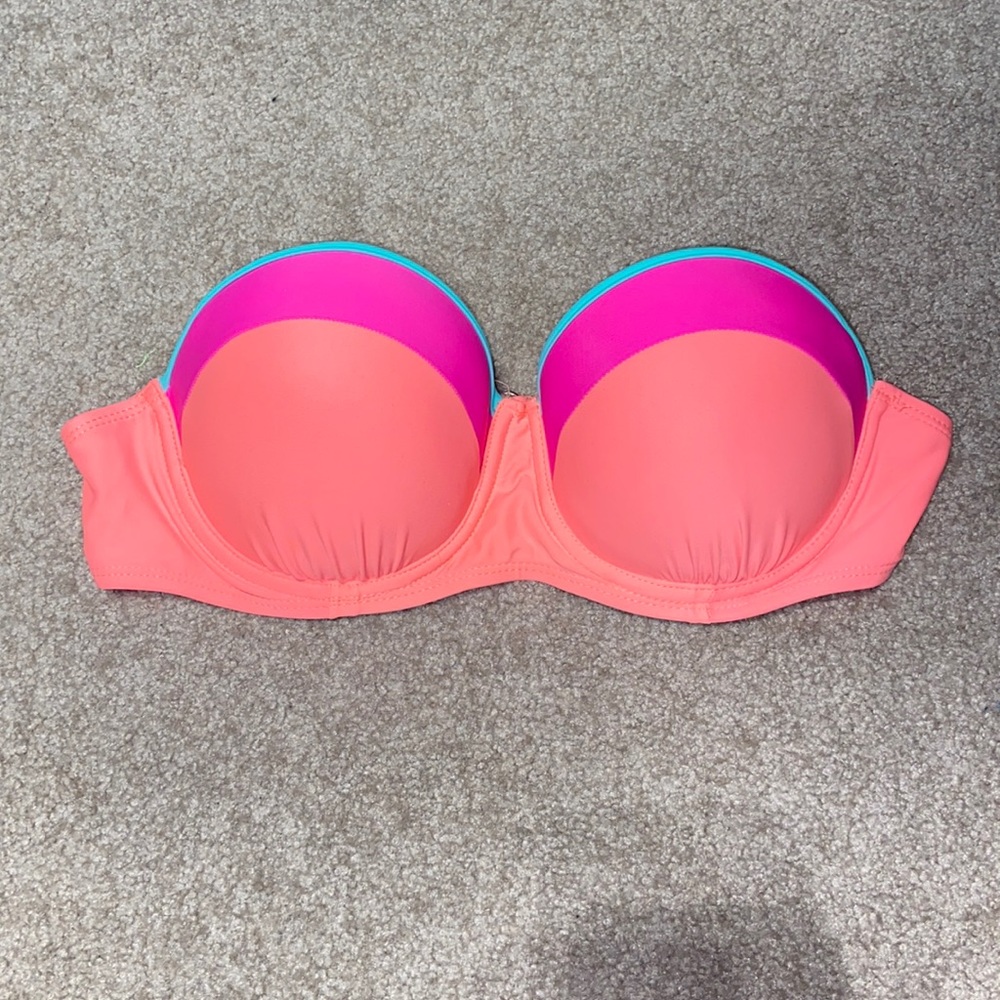 Colour Block OP Bikini Top